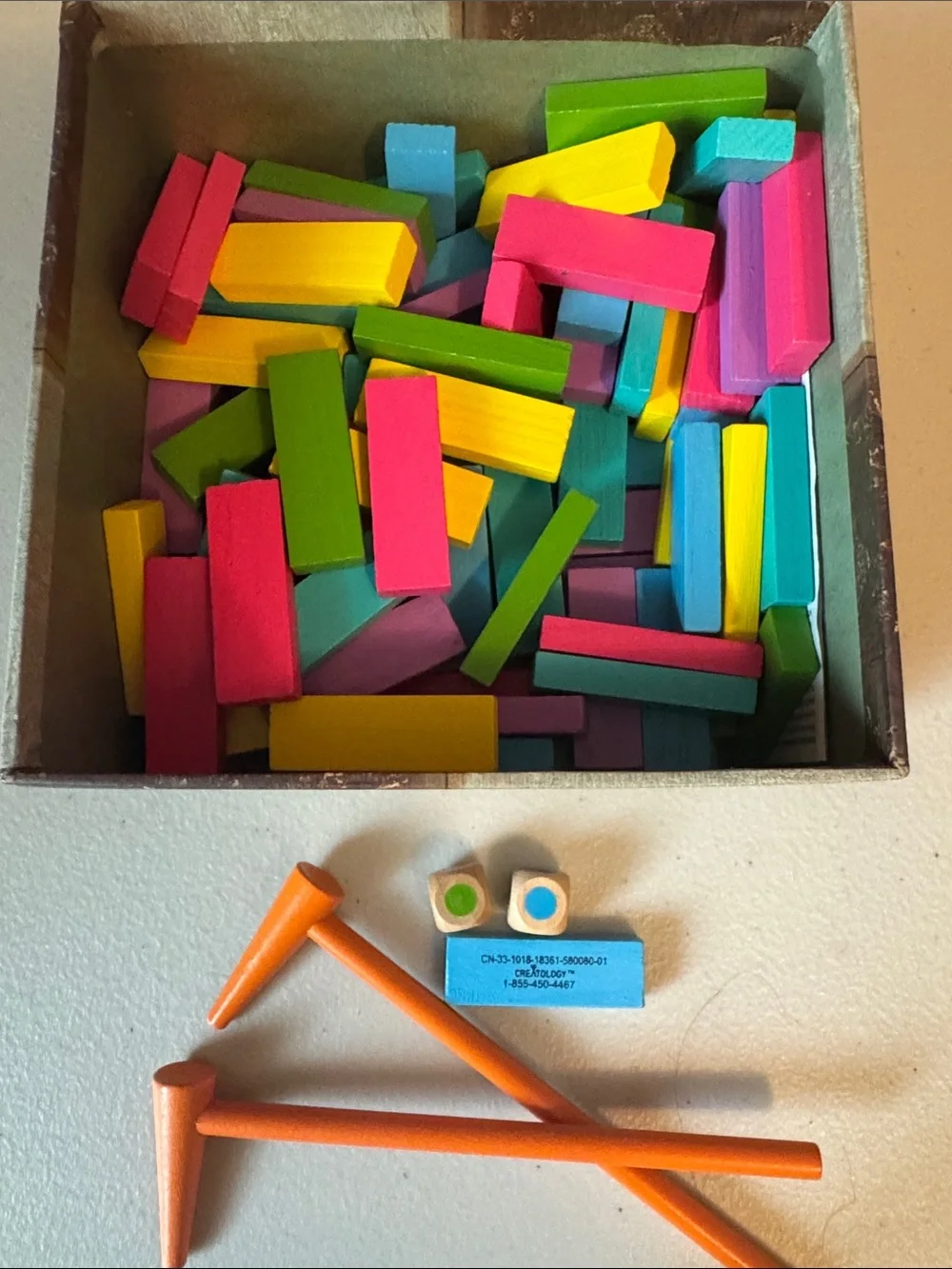 Creatology Colorful Wooden Building Blocks Set for Kids - Multicolor